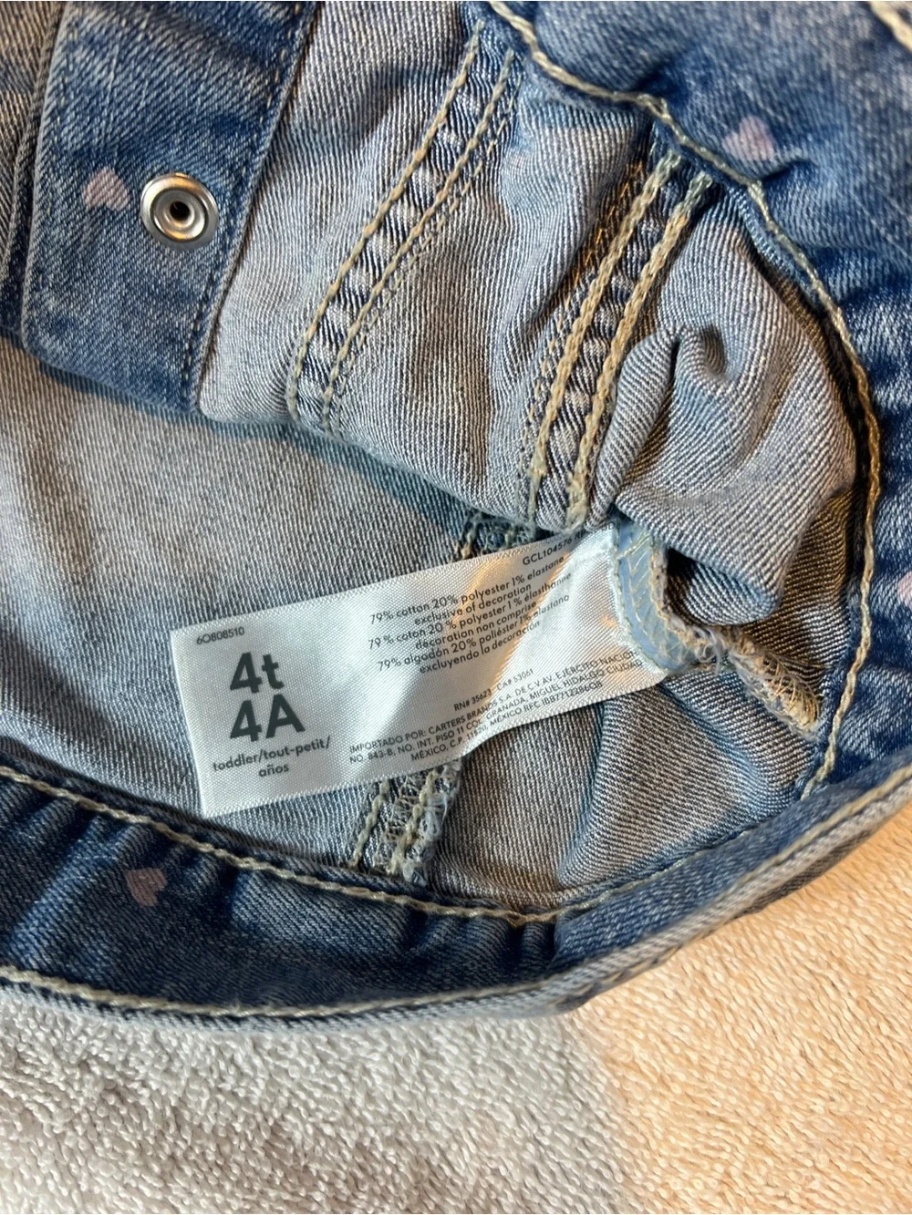 OshKosh B'gosh Light Blue Denim Jacket for Kids Size 4 toddler